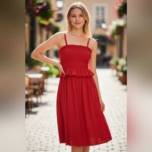 Antonio Melani Sateen Taylor Sleeveless Red Dress Size 0 NWT Retail$179